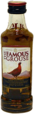 17,95 € Kostenloser Versand | 12 Einheiten Box Whiskey Blended Glenturret The Famous Grouse Großbritannien Miniaturflasche 5 cl