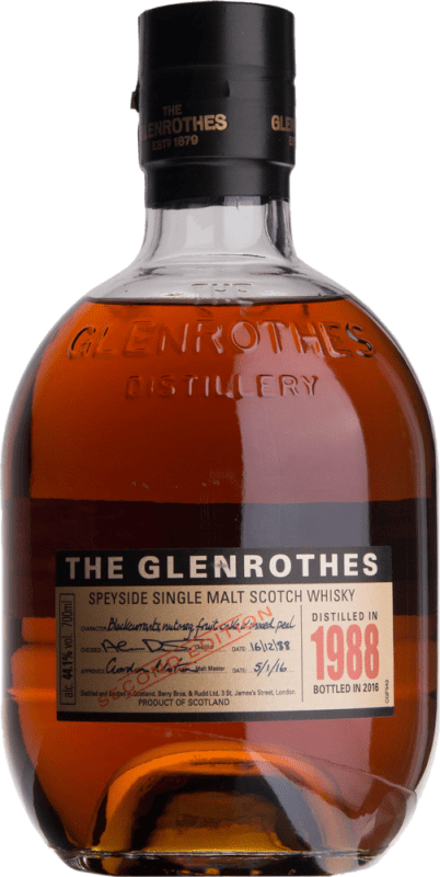 642,95 € Envío gratis | Whisky Single Malt Glenrothes Vintage Reino Unido Botella 70 cl