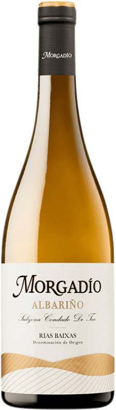 12,95 € Envío gratis | Vino blanco Morgadío D.O. Rías Baixas Galicia España Albariño Botella 75 cl