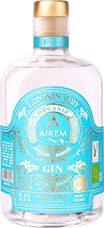 45,95 € Envoi gratuit | Gin Airem Premium Gin Organic Kosher sin Gluten Espagne Bouteille 70 cl