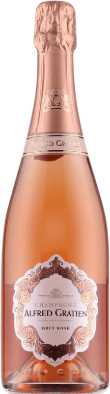 53,95 € Бесплатная доставка | Розовое игристое Alfred Gratien Rosé брют A.O.C. Champagne шампанское Франция Pinot Black, Chardonnay, Pinot Meunier бутылка 75 cl