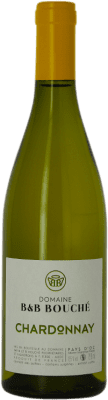 13,95 € Envio grátis | Vinho branco B&B Bouché I.G.P. Vin de Pays d'Oc Languedoque-Rossilhão França Chardonnay Garrafa 75 cl