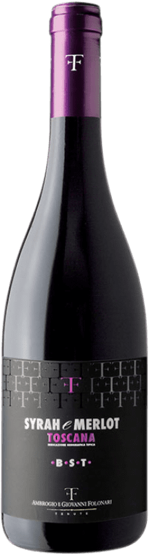 10,95 € 送料無料 | 赤ワイン Baby Super Syrah e Merlot I.G.T. Toscana トスカーナ イタリア Merlot, Syrah ボトル 75 cl