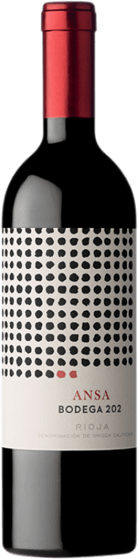 43,95 € Envio grátis | Vinho tinto 202 Ansa D.O.Ca. Rioja País Basco Espanha Tempranillo Garrafa 75 cl
