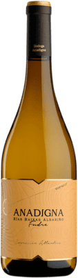 21,95 € Free Shipping | White wine Anadigna Fudre Aged D.O. Rías Baixas Galicia Spain Albariño Bottle 75 cl