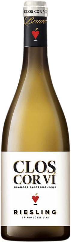 13,95 € Envío gratis | Vino blanco Clos Cor Ví Crianza D.O. Valencia Comunidad Valenciana España Riesling Botella 75 cl