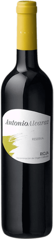 26,95 € Бесплатная доставка | Красное вино Antonio Alcaraz Резерва D.O.Ca. Rioja Ла-Риоха Испания Tempranillo — Темпранильо, Graciano — Грасиано, Mazuelo — Масуэло Бутылка 75 cl