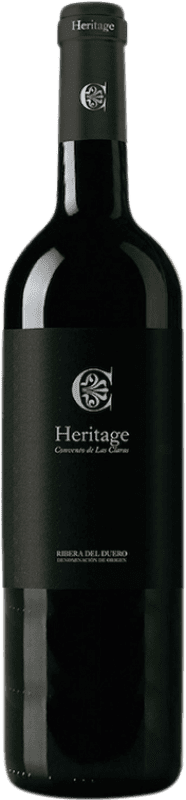 22,95 € Envio grátis | Vinho tinto Convento de Las Claras Heritage Reserva D.O. Ribera del Duero Castela e Leão Espanha Tempranillo Garrafa 75 cl