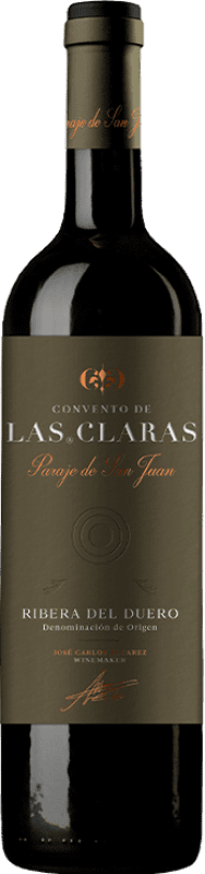 48,95 € Бесплатная доставка | Красное вино Convento de Las Claras Paraje de San Juan D.O. Ribera del Duero Кастилия-Леон Испания Tempranillo бутылка 75 cl