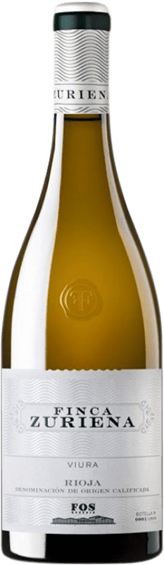 48,95 € Kostenloser Versand | Weißwein Fos Finca Zuriena Cepas Viejas D.O.Ca. Rioja Baskenland Spanien Viura Flasche 75 cl