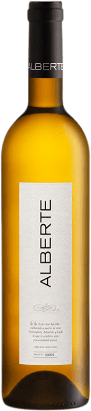 10,95 € Envio grátis | Vinho branco Nairoa Alberte Blanco D.O. Ribeiro Galiza Espanha Treixadura Garrafa 75 cl