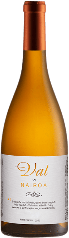 22,95 € Envio grátis | Vinho branco Nairoa Val D.O. Ribeiro Galiza Espanha Loureiro, Treixadura, Albariño, Lado Garrafa 75 cl