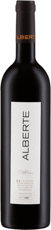 18,95 € Free Shipping | Red Wine Nairoa Alberte D.O. Ribeiro Galicia Spain Mencía, Sousón, Caíño Black Bottle 75 cl
