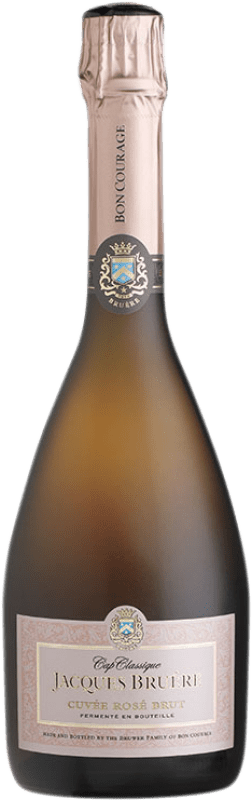 35,95 € 免费送货 | 玫瑰气泡酒 Bon Courage Cap Classique Jacques Bruére Cuvée Rosé I.G. Robertson 南非 Pinot Black, Chardonnay 瓶子 75 cl