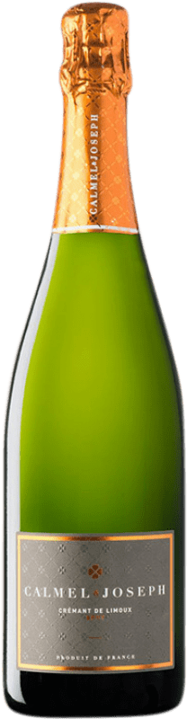 24,95 € Kostenloser Versand | Weißer Sekt Calmel & Joseph Brut A.O.C. Crémant de Limoux Languedoc-Roussillon Frankreich Spätburgunder, Chardonnay, Chenin Weiß Flasche 75 cl