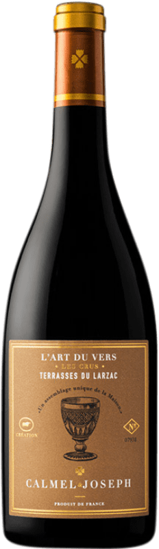 25,95 € Envío gratis | Vino tinto Calmel & Joseph L'Art du Vers Terrasses du Larzac Languedoc Francia Syrah, Garnacha, Mourvèdre Botella 75 cl