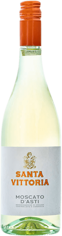 15,95 € Envio grátis | Vinho Branco Castello di Santa Vittoria Dulce — Doce D.O.C.G. Moscato d'Asti Itália Moscato 75 cl