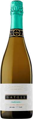 27,95 € Envio grátis | Espumante branco Gatell Ambrosia Brut Nature Reserva D.O. Cava Catalunha Espanha Macabeo, Xarel·lo, Parellada Garrafa 75 cl