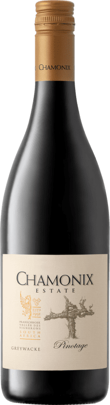 35,95 € Kostenloser Versand | Rotwein Chamonix Greywacke I.G. Franschhoek Stellenbosch Südafrika Pinotage Flasche 75 cl