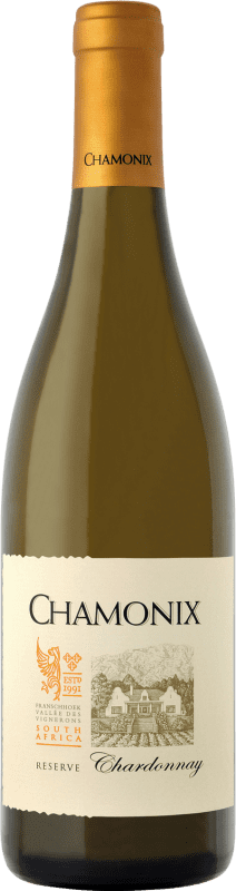 54,95 € 免费送货 | 白酒 Chamonix 预订 I.G. Franschhoek 斯泰伦博斯 南非 Chardonnay 瓶子 75 cl