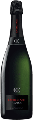 75,95 € 免费送货 | 白起泡酒 Carbon Origine Exclusive 香槟 A.O.C. Champagne 香槟酒 法国 Pinot Black, Pinot Meunier 瓶子 75 cl