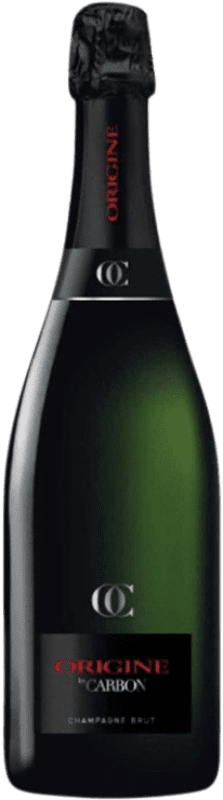 75,95 € 免费送货 | 白起泡酒 Carbon Origine Exclusive 香槟 A.O.C. Champagne 香槟酒 法国 Pinot Black, Pinot Meunier 瓶子 75 cl