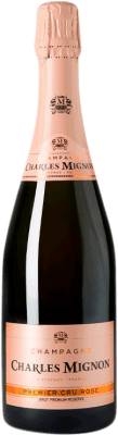 58,95 € 送料無料 | ロゼスパークリングワイン Charles Mignon Premium Rosé Premier Cru Brut 予約 A.O.C. Champagne シャンパン フランス Pinot Black, Chardonnay ボトル 75 cl