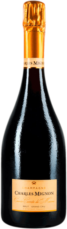 84,95 € Spedizione Gratuita | Spumante bianco Charles Mignon Cuvée Comte de Marne Grand Cru Brut A.O.C. Champagne champagne Francia Pinot Nero, Chardonnay Bottiglia 75 cl