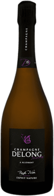 59,95 € Kostenloser Versand | Weißer Sekt Delong Marlène Esprit Nature A.O.C. Champagne Champagner Frankreich Pinot Schwarz Flasche 75 cl
