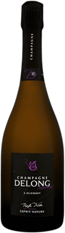 72,95 € Spedizione Gratuita | Spumante bianco Delong Marlène Esprit Nature A.O.C. Champagne champagne Francia Pinot Nero Bottiglia 75 cl