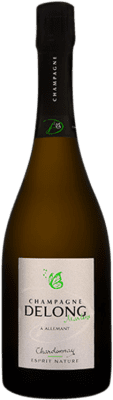 76,95 € Spedizione Gratuita | Spumante bianco Delong Marlène Esprit Nature A.O.C. Champagne champagne Francia Chardonnay Bottiglia 75 cl