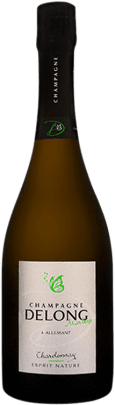 63,95 € Spedizione Gratuita | Spumante bianco Delong Marlène Esprit Nature A.O.C. Champagne champagne Francia Chardonnay Bottiglia 75 cl