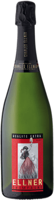 55,95 € Бесплатная доставка | Белое игристое Ellner Qualité Extra A.O.C. Champagne шампанское Франция Pinot Black, Chardonnay, Pinot Meunier бутылка 75 cl
