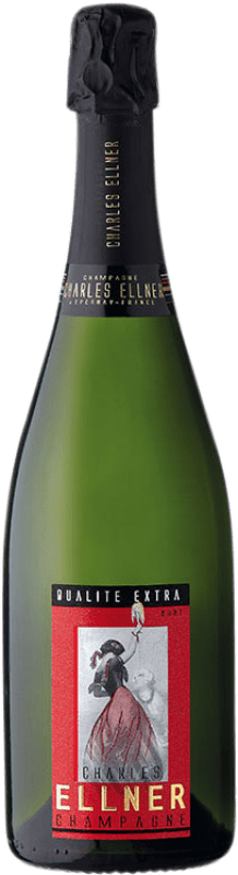55,95 € Envio grátis | Espumante branco Ellner Qualité Extra A.O.C. Champagne Champagne França Pinot Preto, Chardonnay, Pinot Meunier Garrafa 75 cl