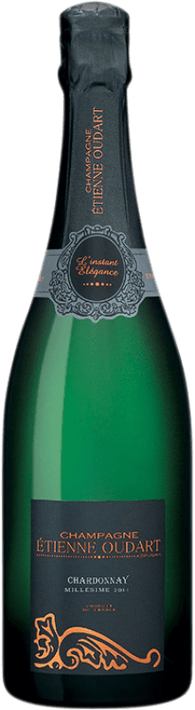 56,95 € Kostenloser Versand | Weißer Sekt Étienne Oudart Brut — Herb Millésimé A.O.C. Champagne Champagner Frankreich Chardonnay Flasche 75 cl