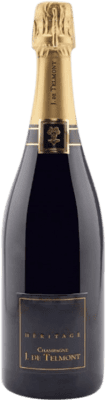 468,95 € Envio grátis | Espumante branco J. de Telmont Heritage Collection 1990 A.O.C. Champagne Champagne França Chardonnay, Pinot Meunier Garrafa 75 cl