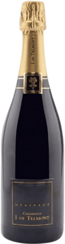 468,95 € Бесплатная доставка | Белое игристое J. de Telmont Heritage Collection 1990 A.O.C. Champagne шампанское Франция Chardonnay, Pinot Meunier бутылка 75 cl
