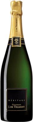 269,95 € 送料無料 | 白スパークリングワイン J. de Telmont Heritage Collection 1992 A.O.C. Champagne シャンパン フランス Pinot Meunier ボトル 75 cl