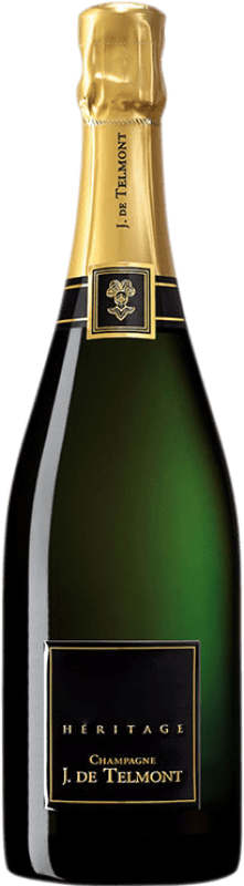235,95 € Envío gratis | Espumoso Blanco J. de Telmont Héritage — Herencia Legado Tradicional, Collection — Colección 1992 A.O.C. Champagne Champagne Francia Pinot Meunier 75 cl