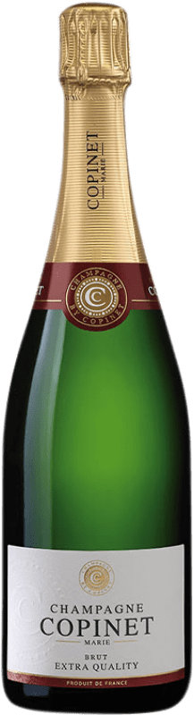 43,95 € 送料無料 | 白スパークリングワイン Marie Copinet Extra Quality Brut A.O.C. Champagne シャンパン フランス Pinot Black, Chardonnay, Pinot Meunier ボトル 75 cl