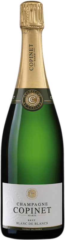 67,95 € Spedizione Gratuita | Spumante bianco Marie Copinet Blanc de Blancs Brut A.O.C. Champagne champagne Francia Chardonnay Bottiglia 75 cl