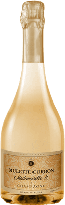 45,95 € 送料無料 | 白スパークリングワイン Mulette Corbon Mademoiselle A.O.C. Champagne シャンパン フランス Pinot Meunier ボトル 75 cl