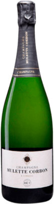 26,95 € 免费送货 | 白起泡酒 Mulette Corbon Classique 香槟 A.O.C. Champagne 香槟酒 法国 Chardonnay, Pinot Meunier 瓶子 75 cl