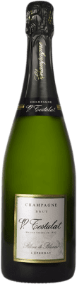 32,95 € Kostenloser Versand | Weißer Sekt Vincent Testulat Blanc de Blancs Brut A.O.C. Champagne Champagner Frankreich Chardonnay Flasche 75 cl