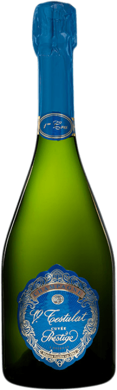 54,95 € Kostenloser Versand | Weißer Sekt Vincent Testulat Cuvée Prestige Premier Cru Brut A.O.C. Champagne Champagner Frankreich Spätburgunder, Chardonnay Flasche 75 cl