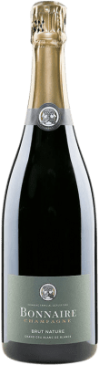 49,95 € Kostenloser Versand | Weißer Sekt Bonnaire Brut Nature Grand Cru Grosse Lage, Blanc de Blancs A.O.C. Champagne Champagner Frankreich Chardonnay 75 cl