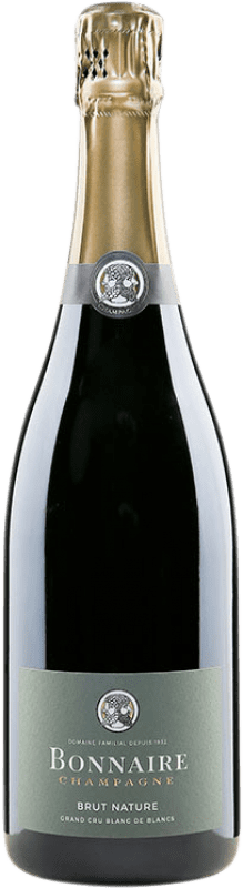 47,95 € 免费送货 | 白起泡酒 Bonnaire Grand Cru Blanc de Blancs Brut Nature A.O.C. Champagne 香槟酒 法国 Chardonnay 瓶子 75 cl