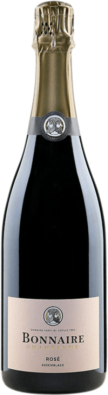 56,95 € Spedizione Gratuita | Spumante rosato Bonnaire Rosé Assemblage A.O.C. Champagne champagne Francia Pinot Nero, Chardonnay Bottiglia 75 cl