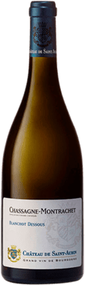 74,95 € Envio grátis | Vinho Branco Château de Saint-Aubin Blanchot Dessous Crianza A.O.C. Chassagne-Montrachet Borgonha França Chardonnay 75 cl