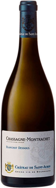 89,95 € Envio grátis | Vinho branco Château de Saint-Aubin Blanchot Dessous Crianza A.O.C. Chassagne-Montrachet Borgonha França Chardonnay Garrafa 75 cl
